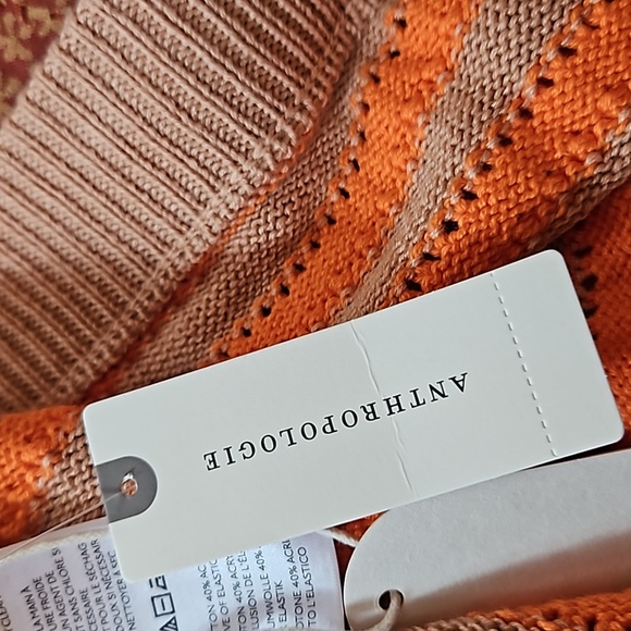 NWT Anthropologie Flat White Striped Knit Shorts - Picture 10 of 10